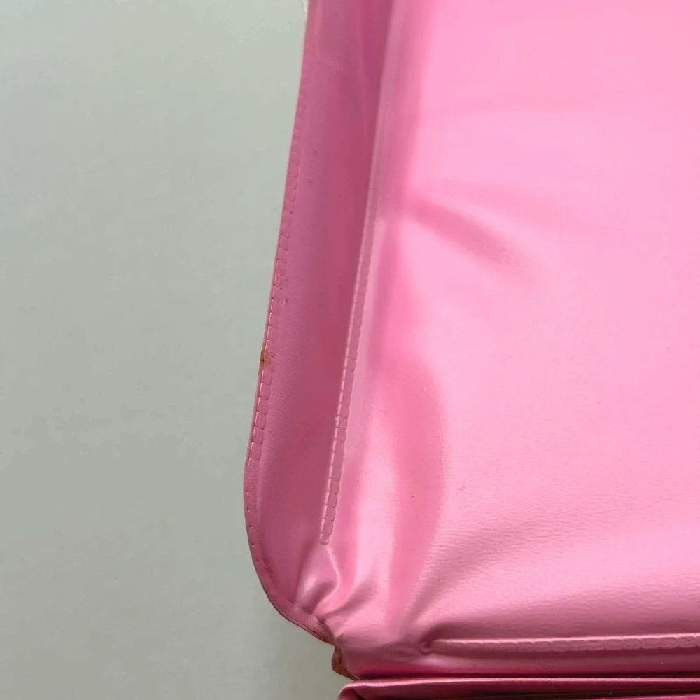Vintage 1985 Barbie Fashion Doll Case Pink Vinyl Storage Trunk Mattel 2810-0440
